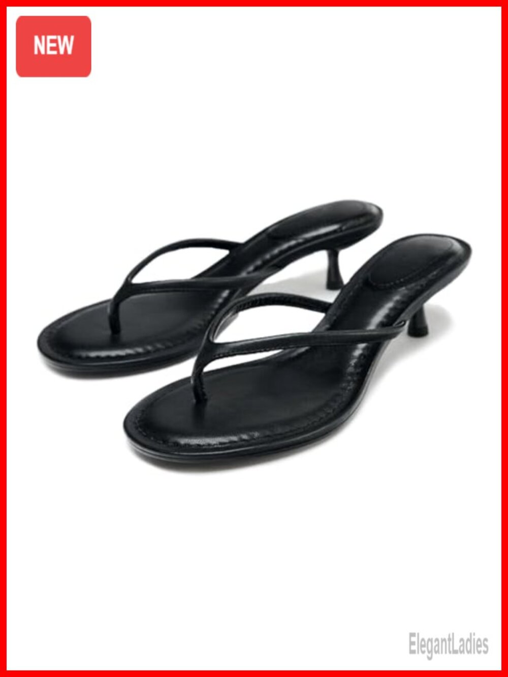 Kitten Heel Flip Flops Thong Sandals Memory Foam Open Toe Slip On